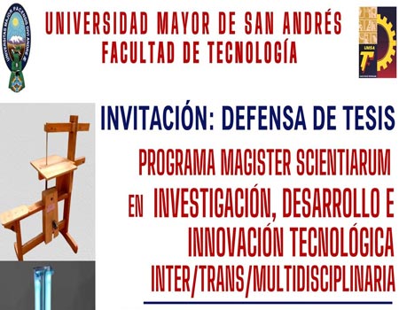 I+D+i Invitación Defensa de Tesis