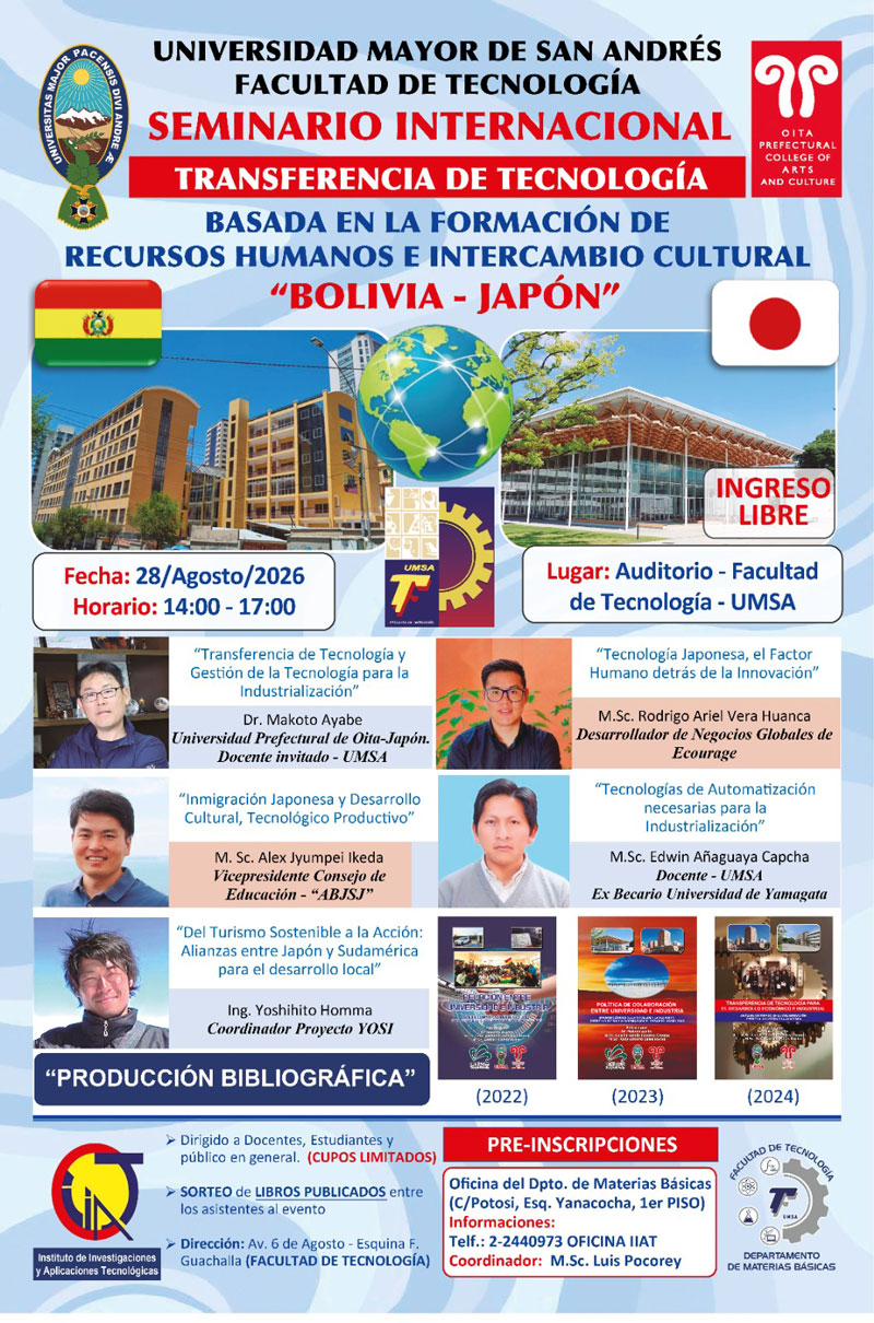 SEMINARIO INTERNACIONAL: TRANSFERENCIA DE TECNOLOGÍA